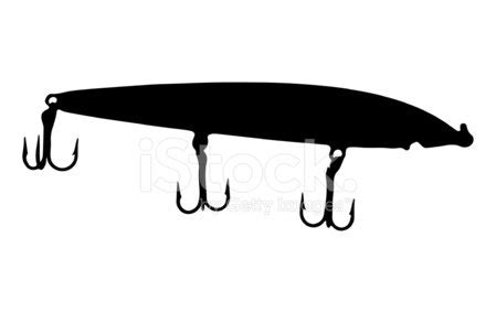 Fishing Lure Silhouette at GetDrawings | Free download