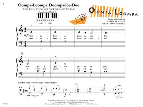 Oompa Loompa Song Sheet Music Pdf - Resenhas de Livros