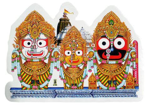 Jagannath, Balaram and Subhadra on Sticker in 2020 | Lord jagannath ...