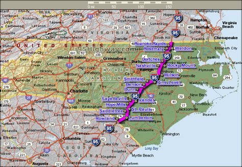 I 95 South Carolina Map - Map Of New Hampshire