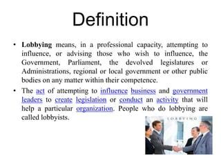 Lobbying | PPT