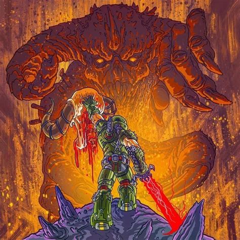 Doom Slayer Pixel Art