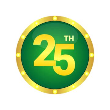 25Th Anniversary Png Transparent Images Free Download