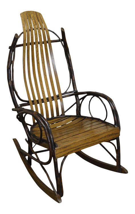 Vintage Bent Wood Hickory & Oak Twig Rocker on Chairish.com | Bent wood, Rocking chair, Rustic ...