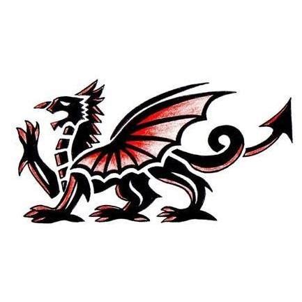 Welsh Dragon Tattoo Design - TattooWoo.com