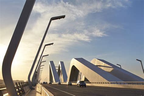 Sheikh Zayed Bridge Construction Architecture by Zaha Hadid