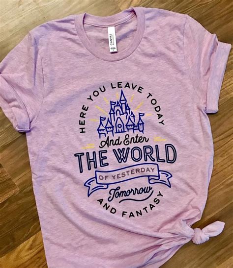 Magic Kingdom Inspired T-shirt / Disney Inspired Shirt-lilac - Etsy | Disney tshirts, Disney ...