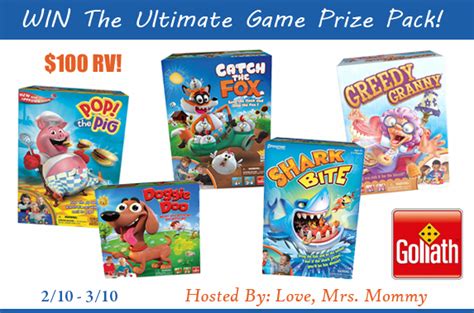 Giveaway: The Ultimate Game Prize Pack from Goliath Games! (US & Canada) - Pink Heart String