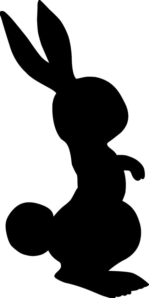 23 Cute Bunny Rabbit Silhouettes and Clipart! - The Graphics Fairy