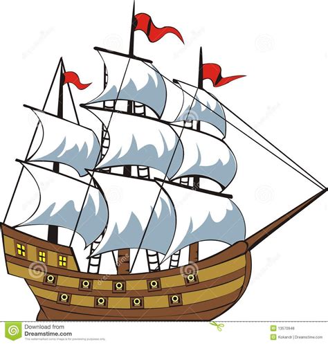 Galleon Ship Drawing | Free download on ClipArtMag