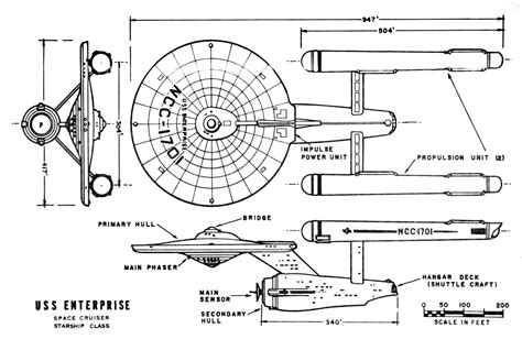 Enterprise technical drawings | Uss enterprise star trek, Star trek ...