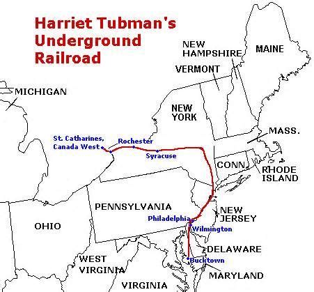 Underground Railroad Vermont Map | Longest Journey