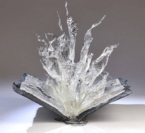 These transparent sculptures are made not of glass as you may have though until now, but from ...