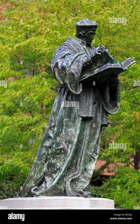 Desiderius Erasmus Statue, Rotterdam, Netherlands, Europe Stock Photo - Alamy