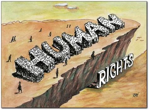 human rights By penapai | Politics Cartoon | TOONPOOL