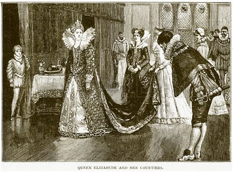 Queen Elizabeth and her Courtiers stock image | Look and Learn