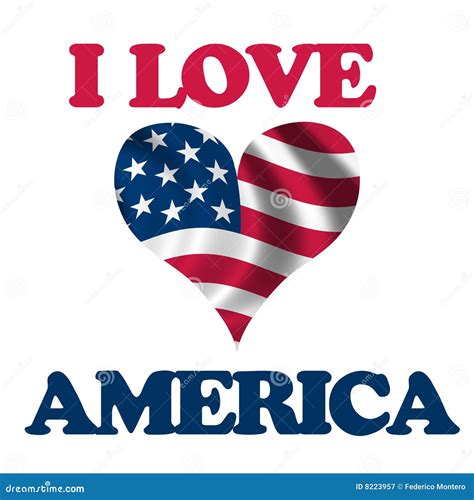 I Love America Royalty Free Stock Photography - Image: 8223957