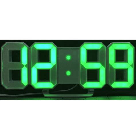 Modern Digital LED Wall Clock Table Desk Night Electric Clock Alarm ...