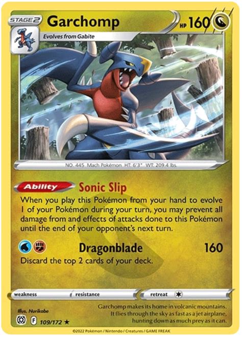 Garchomp - Brilliant Stars #109 Pokemon Card