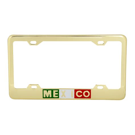 Mexico Script License Plate Frames with 4 Holes | Grand General – Auto ...