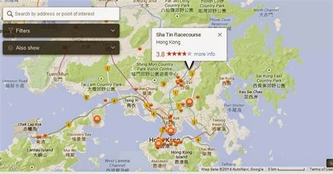 Sha Tin Racecourse Hong Kong Map - Hong Kong Tourist Destinations Attractions | Hong Kong ...