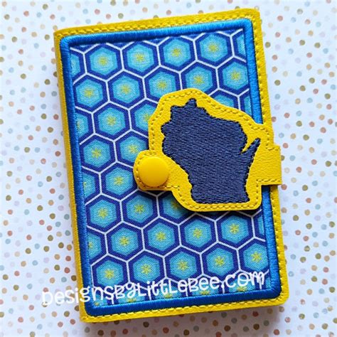Wisconsin Mini Composition Book Snap Cover - Designs by Little Bee