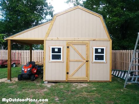 DIY Barn Shed with Porch | MyOutdoorPlans | Free Woodworking Plans and ...