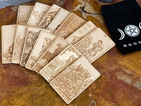 Tarot Card Tarot Cards Custom Tarot Laser Engraving Wooden | Etsy