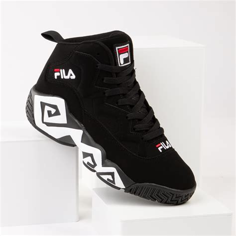 Mens Fila MB Athletic Shoe - Black / White / Red | Journeys