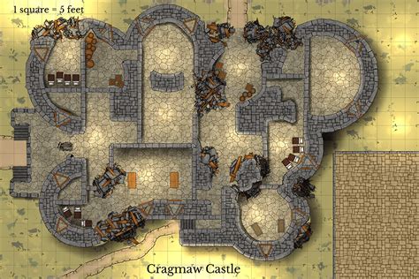 I recreated Cragmaw Castle, a map for the lost mine of phandelver, a ...