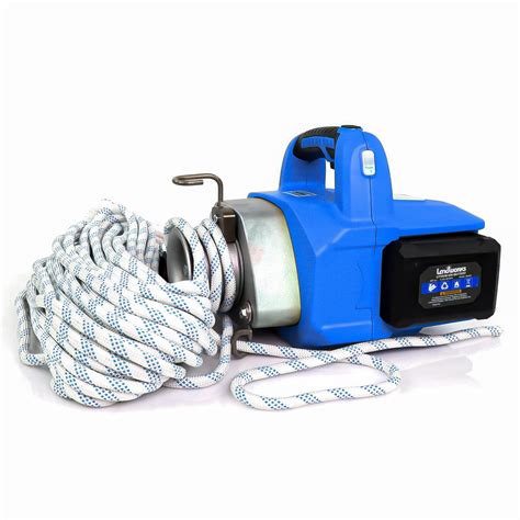 Buy Landworks Electric Portable Winch Capstan Hoist Brushless Motor Li-Ion Battery Powered 1000 ...