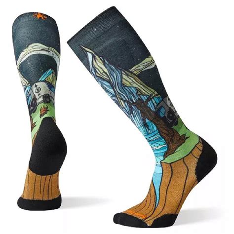 Smartwool Men's PhD Ski Light Elite Benchetler Print Socks SW001281