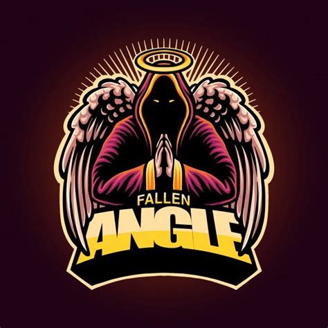 Premium Vector | Fallen angel logo mascot