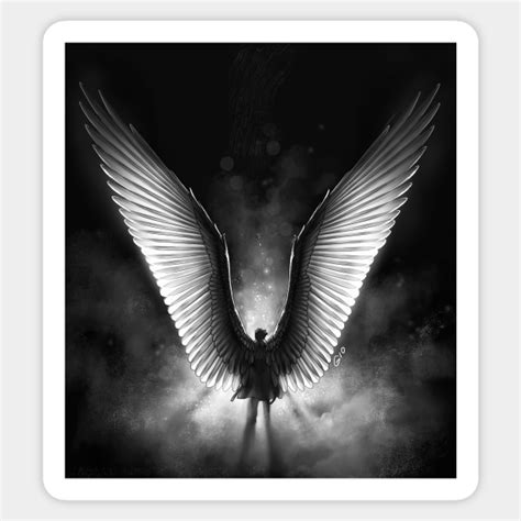 Angel Wings - Castiel Supernatural - Sticker | TeePublic