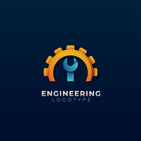 Free Vector | Gradient mechanical engineering logo template