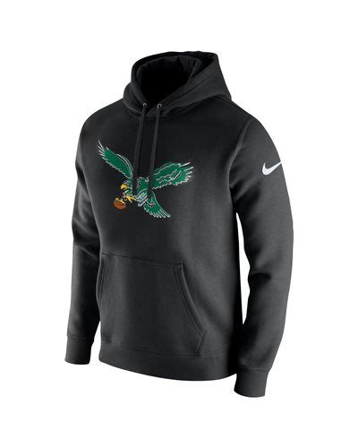 Nike Philadelphia Eagles Nfl Pullover Fleece Club Hoodie in Black for ...