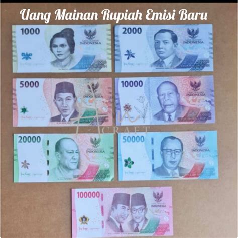 Jual Mainan Uang RUPIAH edisi Baru (1 pak isi 10 lbr) | Shopee Indonesia