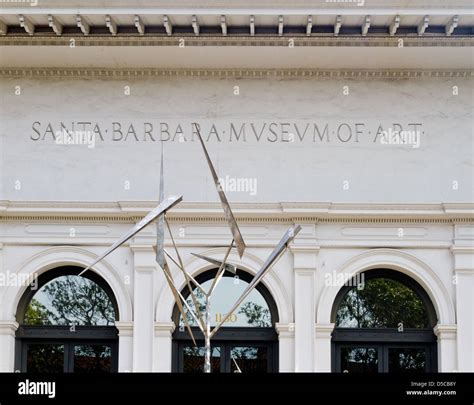 Santa Barbara Museum of Art with sculpture in front Stock Photo - Alamy