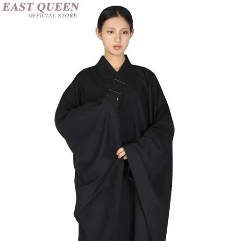 Buddhist monk robes clothing costume for female women shaolin monk ...