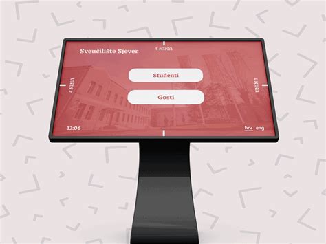 University information kiosk UI by Monika Bradić on Dribbble