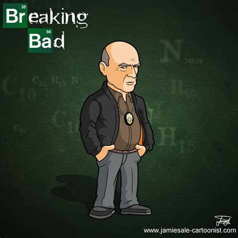 breaking bad hank minerals cartoon character - Cartoonist For Hire