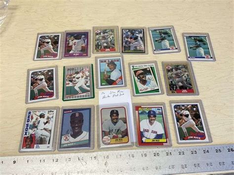 16- Jim Rice baseball cards - Legacy Auction Company