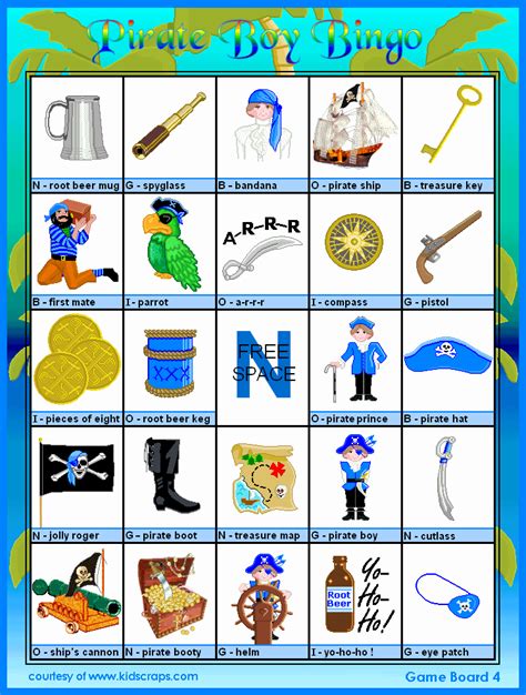 Pirate Bingo Cards Printables | Pirates, Bingo cards, Bingo cards printable