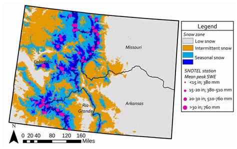 Colorado Snow Map | Colorado Encyclopedia