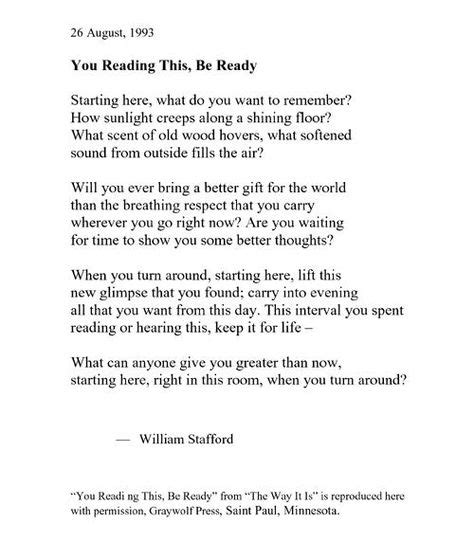 10+ William Stafford poems images in 2020 | william stafford, poems, poetry