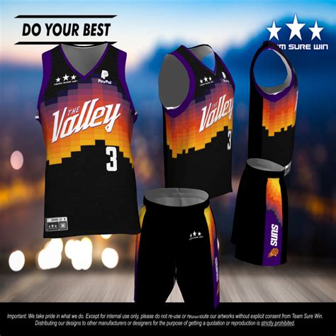 Phoenix Suns 2021 City Edition - Team Sure Win Sports Uniforms