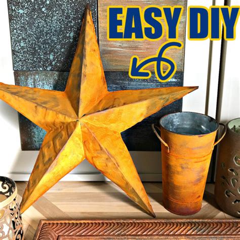 Super Easy DIY Rust Paint Effect: Steps and Video - Abbotts At Home