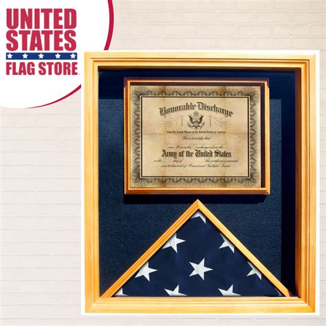 Kennedy Oak Flag and Certificate Display Case for 3' x 5' Flag in 2021 | Flag display, Memorial ...