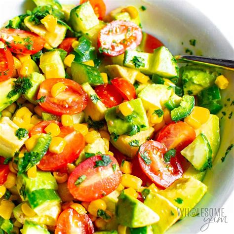 Avocado Corn Salad Recipe (10 Minutes!) - Wholesome Yum