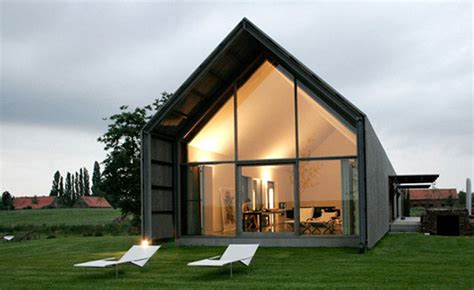 Modern Home Design, Sustainable Barn House Shaped - Facade | Viahouse.Com